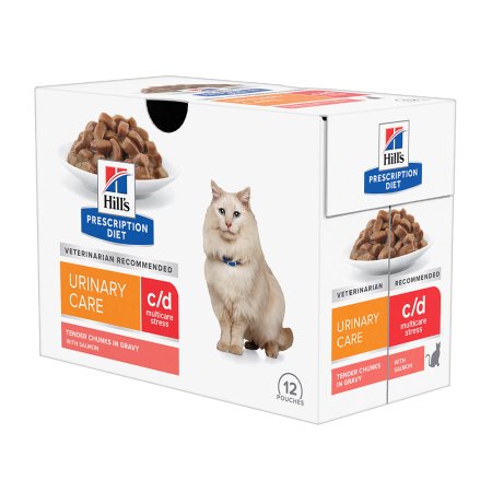 Hill’s Prescription Diet c/d Stress Péče o močový systém pro kočky losos 12x85 g