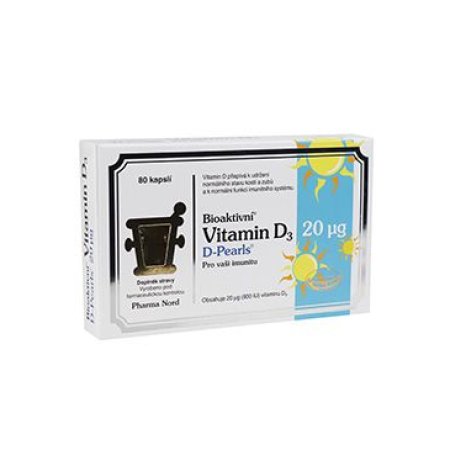 Bioaktivní Vitamin D3 D Pearls 80cps