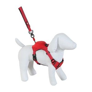 Postroj pes s vodítkem EASY RIDE červená XS Zolux