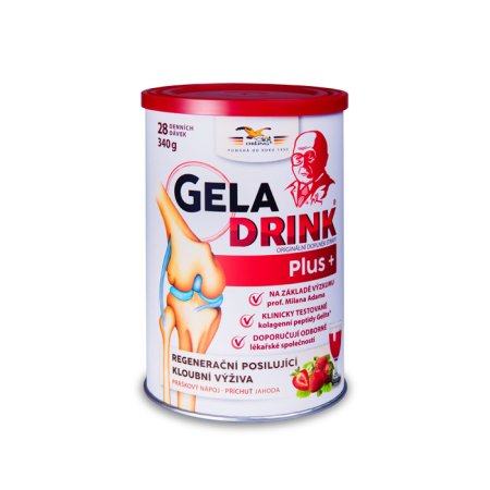 Orling Geladrink Plus práškový nápoj příchuť jahoda 340 g
