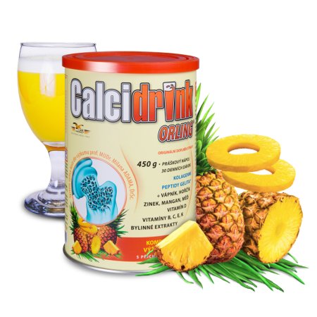 Orling Calcidrink práškový nápoj příchuť ananas 450 g