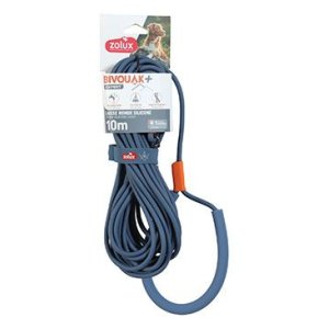 Vodítko pes BIVOUAK kulaté,silik.6mm/10m modrá Zolux