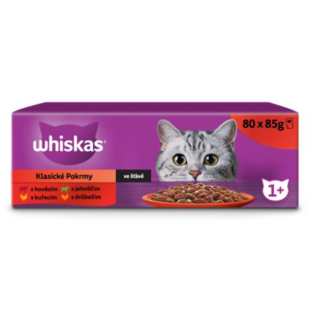 Whiskas kapsička Klasický výběr ve šťávě 80 x 85 g