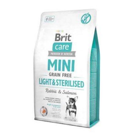 Brit Care Dog Mini Grain Free Light & Sterilised 7kg (POŠKOZENÝ OBAL)