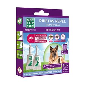 Menforsan Antiparazitní pipety proti blechám a klíšťatům pro psy 2 x 1,5 ml