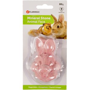 Flamingo Minerální kámen pro hlodavce Králík 80g