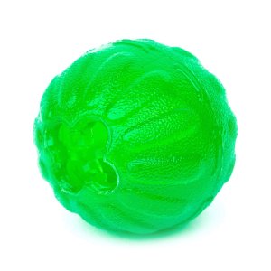 Dogtrace Silikonový míček s otvorem na krmivo, zelená M L, průměr 8,5 cm