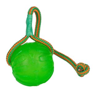 Dogtrace Silikonový míček na šňůrce s otvorem na krmivo