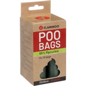 Flamingo Poco Sáčky na exkrementy zelené 8x15ks