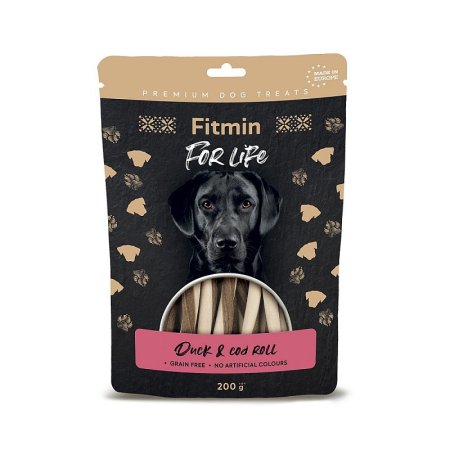 Fitmin dog For Life treat duck & cod roll 200 g
