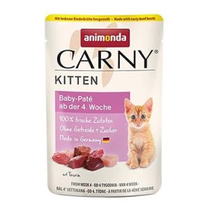 Carny Kitten 85 g Baby Paté, kapsička pro koťata