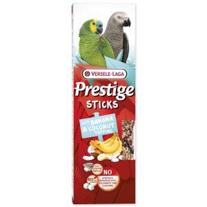 Tyčinky Versele-Laga Prestige papoušek s banánem a kokosovou polevou 140g 2ks 