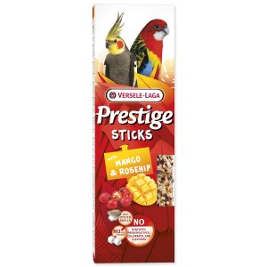 Tyčinky Versele-Laga Prestige velký papoušek s mangem a šípkem 140g 2ks