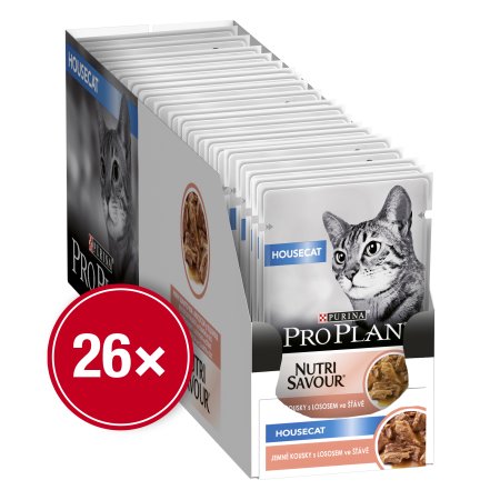 Pro Plan Cat Housecat kapsička losos 26 x 85 g (EXPIRACE 12/2024)
