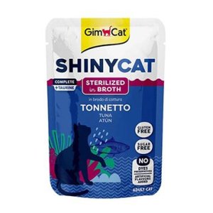 Gimcat ShinyCat kapsa tuňák ve vývaru Sterilized 70g