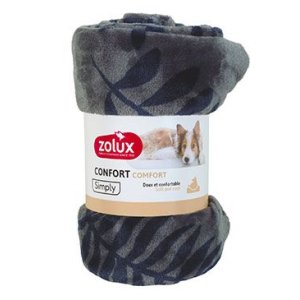 Pelech deka COCOON 150x100cm antracit se vzorem Zolux