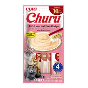 Churu Cat Senior 10+ Tuna with Salmon Recipe 4x14g