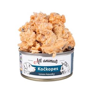 All Animals kočkopes Losos kousky 90g