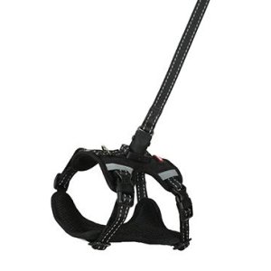 Postroj pes s vodítkem 2m CLIP&GO černá M Zolux