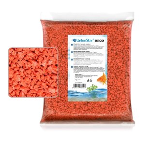 Akvarijní štěrk oranžový 5 kg DECO