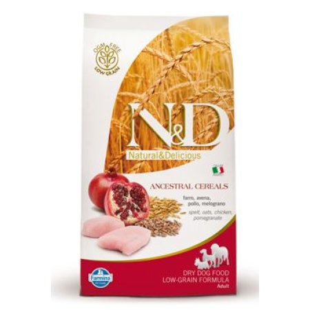 N&D Low Grain DOG Adult Mini Chicken & Pomegr 800g (EXPIRACE 05/2025)