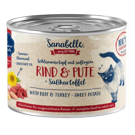 Bosch Cat Sanabelle Wet Food with Beef & Turkey 0,18 kg (EXPIRACE 05/2025)