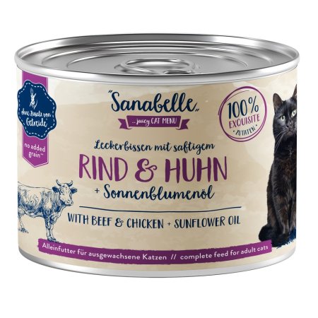 Bosch Cat Sanabelle Wet Food with Beef & Chicken 0,195 kg (EXPIRACE 04/2025)