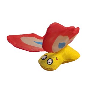 Yeowww Motýl plněný bio šantou - červený