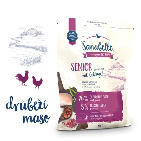 Bosch Cat Sanabelle Senior 2 kg (POŠKOZENÝ OBAL)