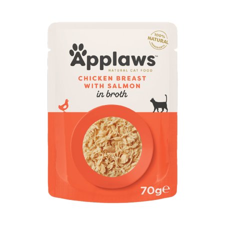 Applaws kapsička Cat Kuřecí prsa s lososem 70g
