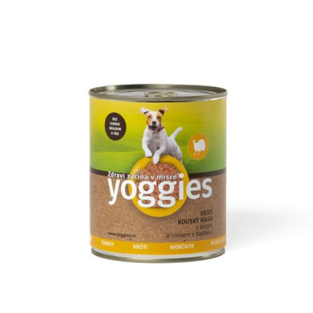 Yoggies konzerva krůtí s batáty a bodlákovým olejem 800 g