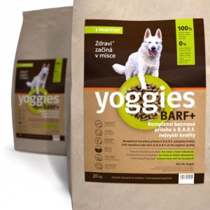 Yoggies BARF+ příloha k syrovému masu, granule lisované za studena s probiotiky 20 kg