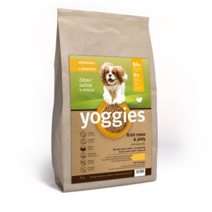 Yoggies Krůtí maso&jáhly, minigranule lisované za studena s probiotiky 5 kg