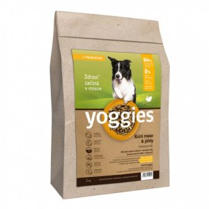 Yoggies Krůtí maso&jáhly, granule lisované za studena s probiotiky 2 kg