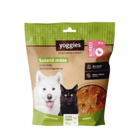 Yoggies Sušené kuřecí maso pro psy 80 g