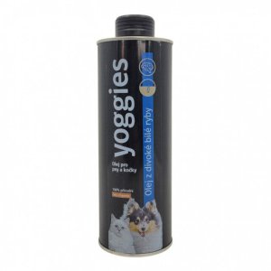 Yoggies Olej z divoké bílé ryby pro psy a kočky 500 ml