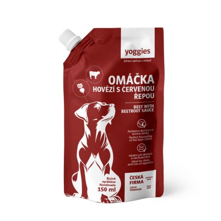 Yoggies hovězí omáčka s červenou řepou 150 ml