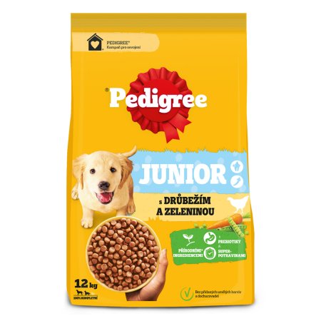 Pedigree granule M/L Junior drůbeží se zeleninou 12 kg (POŠKOZENÝ OBAL)