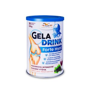 Orling Geladrink Forte Hyal práškový nápoj příchuť černý rybíz 420 g