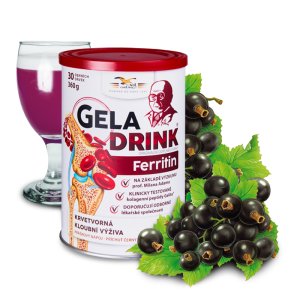 Orling Geladrink Ferritin prášková nápoj příchuť černý rybíz 360 g