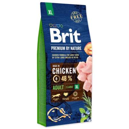 Brit Premium by Nature Adult XL 15 kg (POŠKOZENÝ OBAL, váha 14,7 kg)