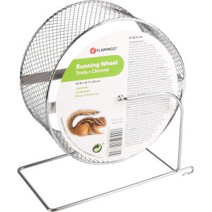 Flamingo Trota Běhací kolo pro hlodavce kovové M 20,5cm