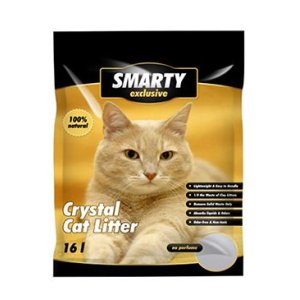 Podestýlka Smarty Exclusive silikát, bez vůně 16l