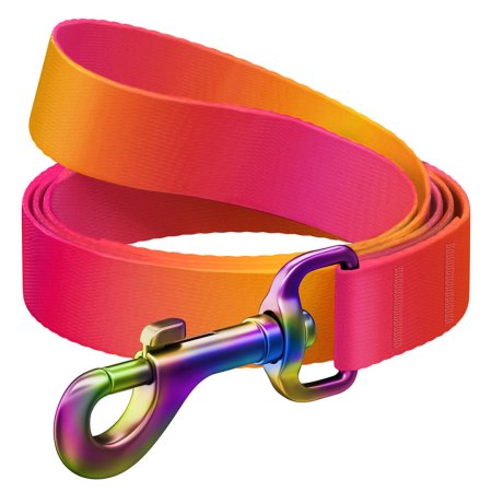 WAUDOG vodítko nylon Gradient oranžovo-růžové (M/122cm/2,0cm) 