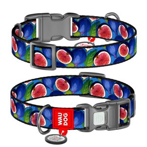 WAUDOG obojek nylon Fíky QR (M/28-40cm/2cm)