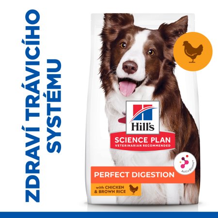 Hill’s Science Plan Perfect Digestion pro střední dospělé psy 14 kg (EXPIRACE 07/2025)