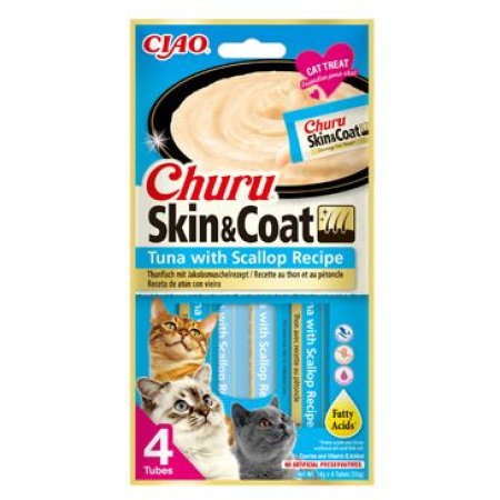 Churu Cat Skin&Coat Tuna with Scallop Recipe 4x14g (EXPIRACE 05/2025)