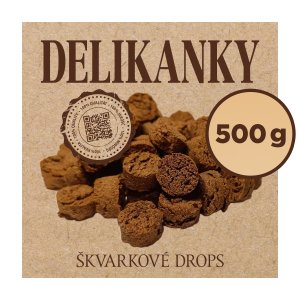 Delikan Delikanky škvarkové drops 500 g