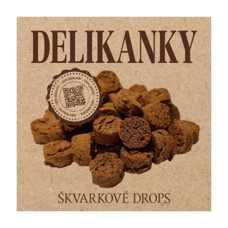 Delikan Delikanky škvarkové drops 500 g