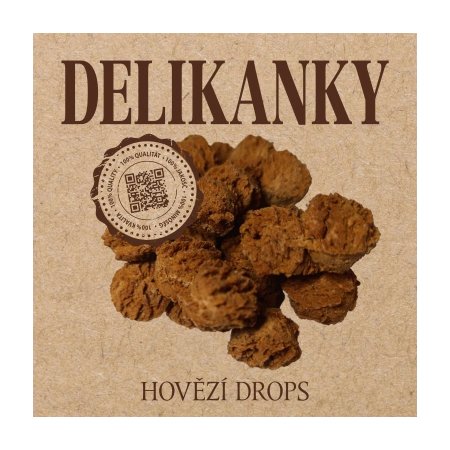 Delikan Delikanky hovězí drops 500 g